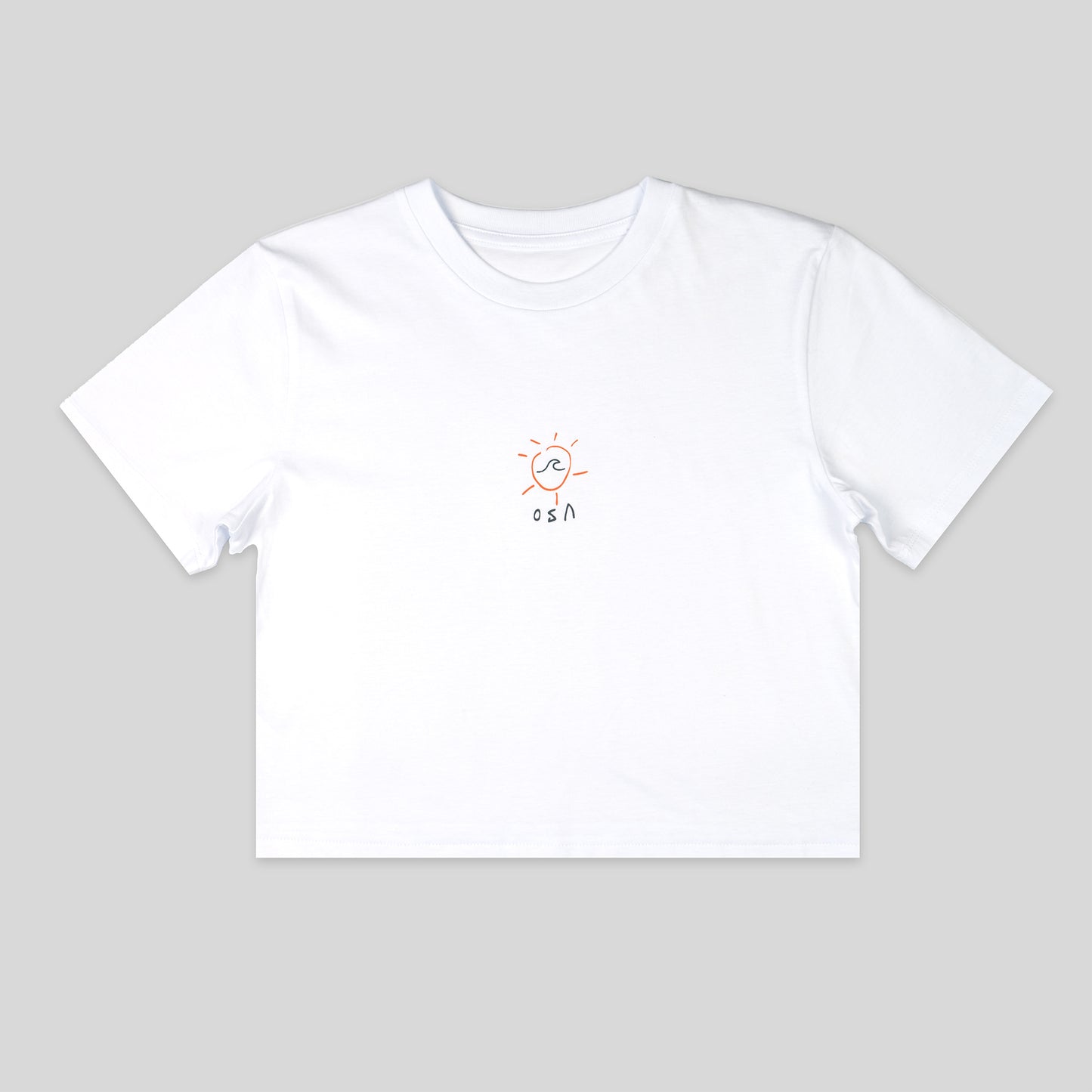 Womens Sunny Waves T-Shirt - white