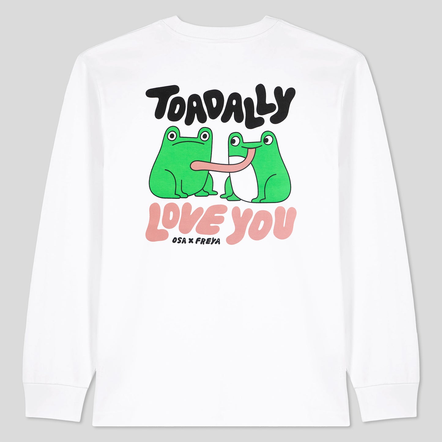 Toadally Love You White Long Sleeve T-shirt