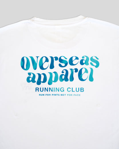 Running club white T-shirt