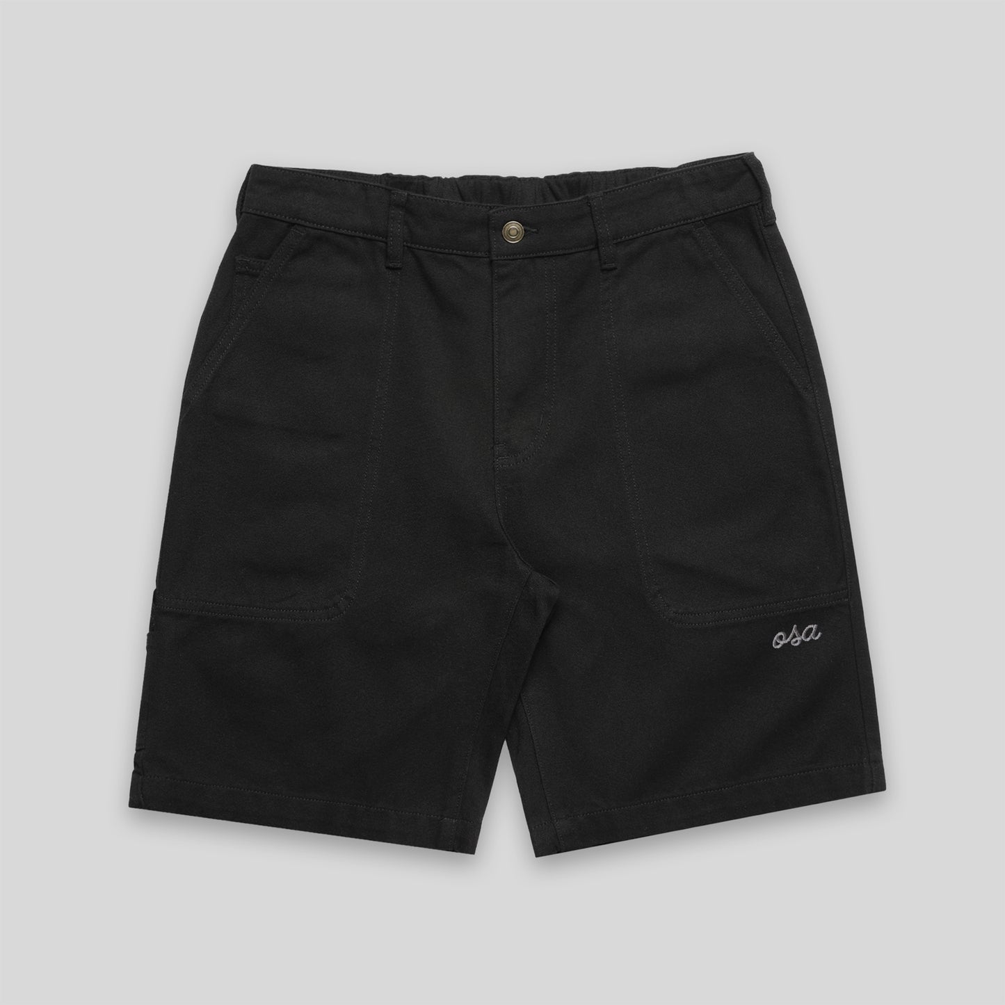 Black Summer Essentials Carpenter Shorts