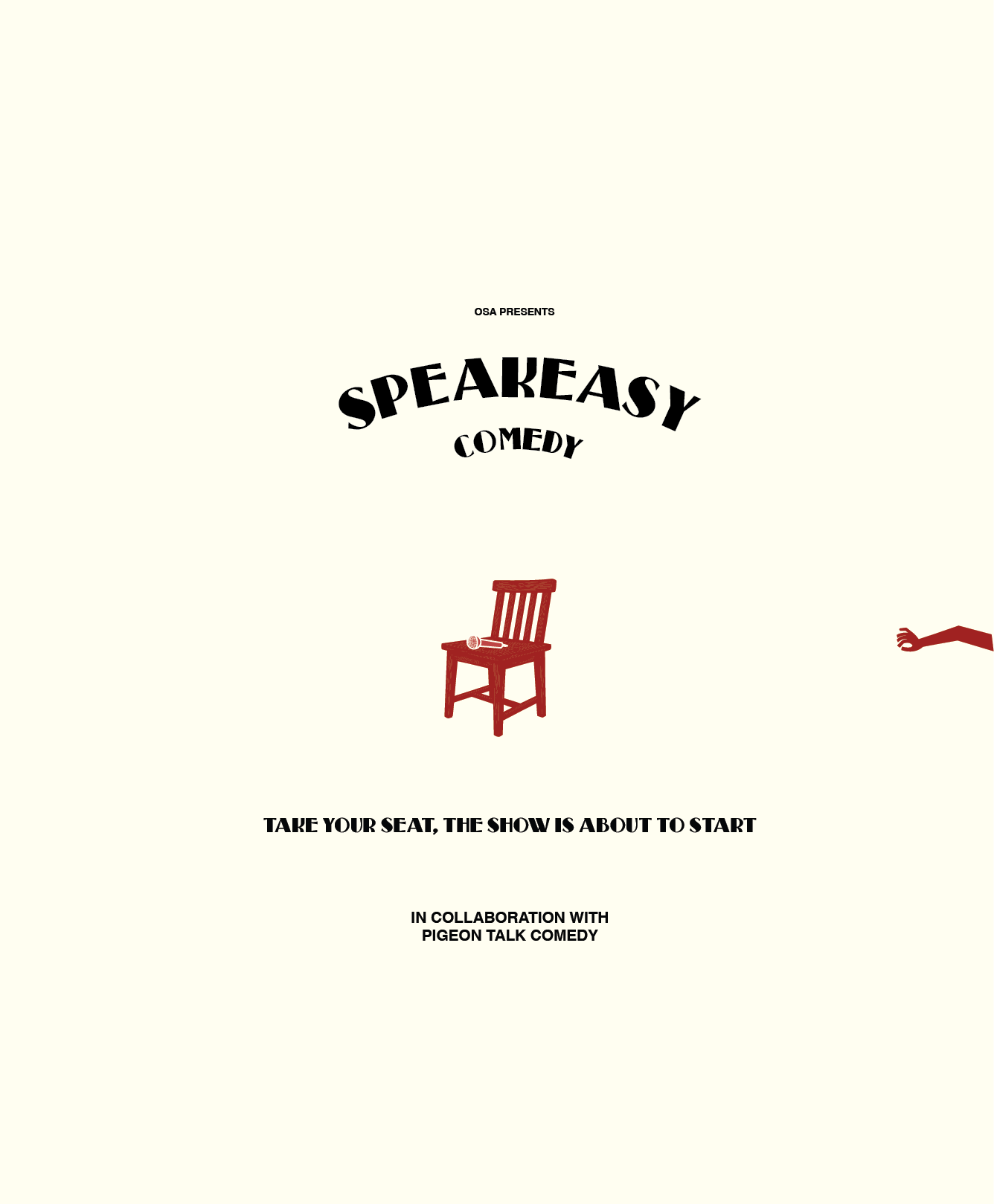 OSA Speak Easy Comedy Night Ticket 31/07/26
