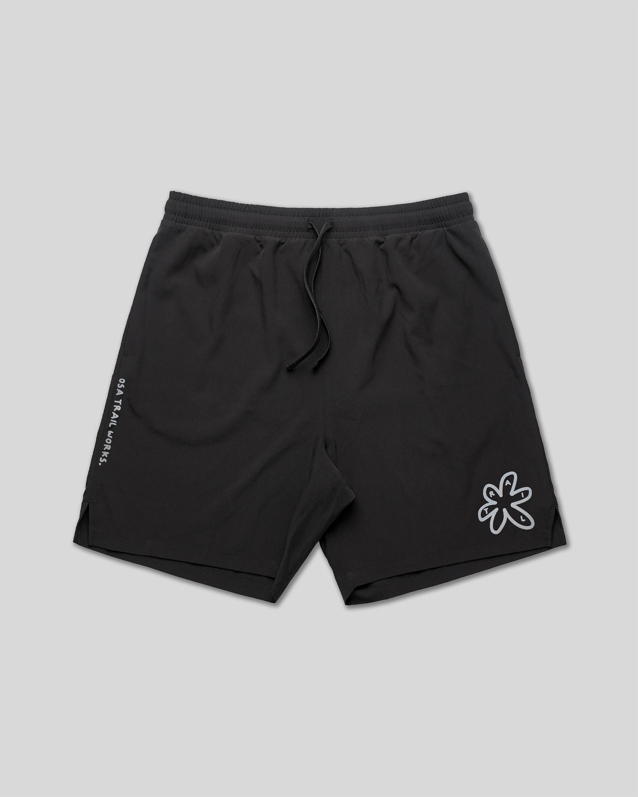 OSA Trail Works Black Active Shorts