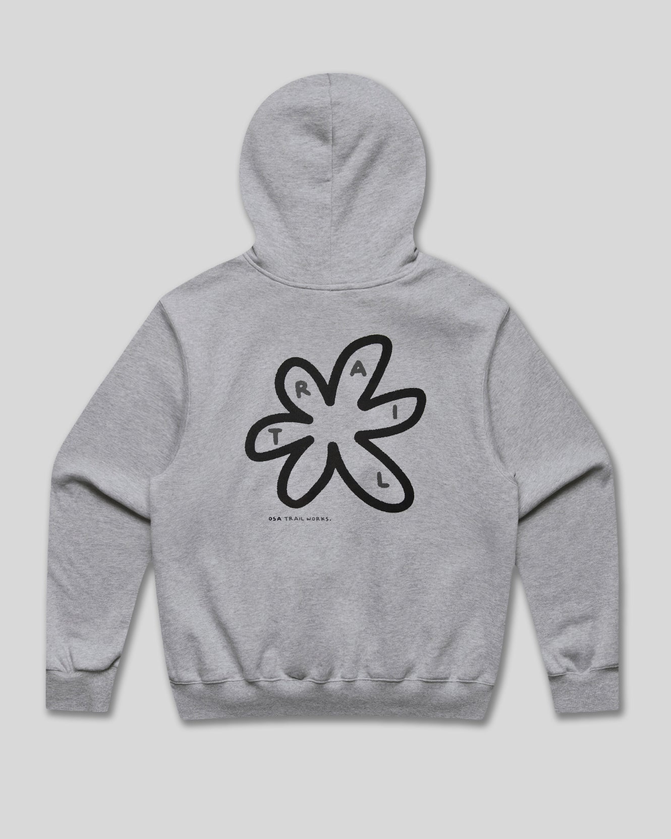 OSA Trail Works Grey Hoodie