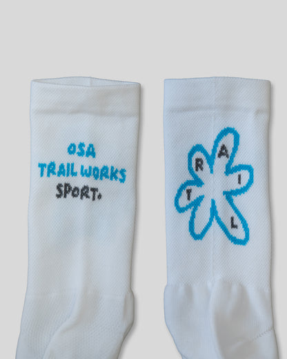 Trail Works Sport White Run Socks